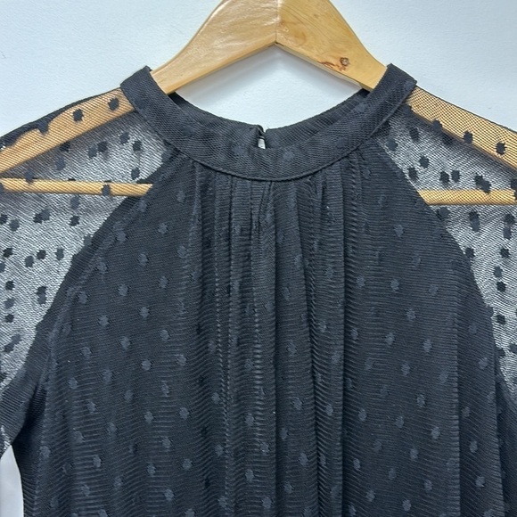 ZARA trafaluc collection ruffled dress in lace fabric with transparent sleeves - Picture 7 of 13